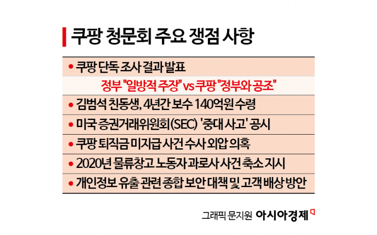 김범석대신 1.6조원 보상 보따리?…미리보는 쿠팡 연석 청문회