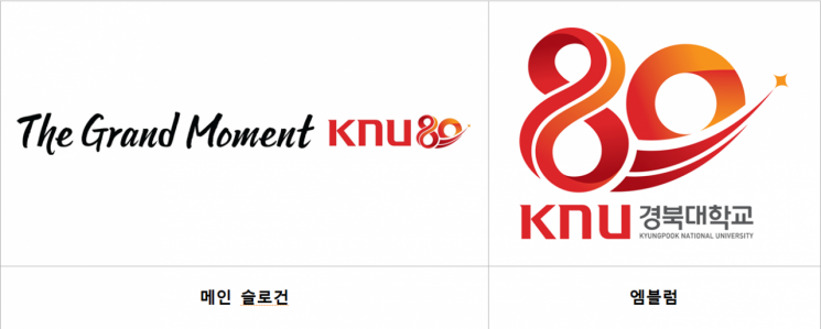 경북대 개교 80주년 기념 슬로건·엠블럼 공개