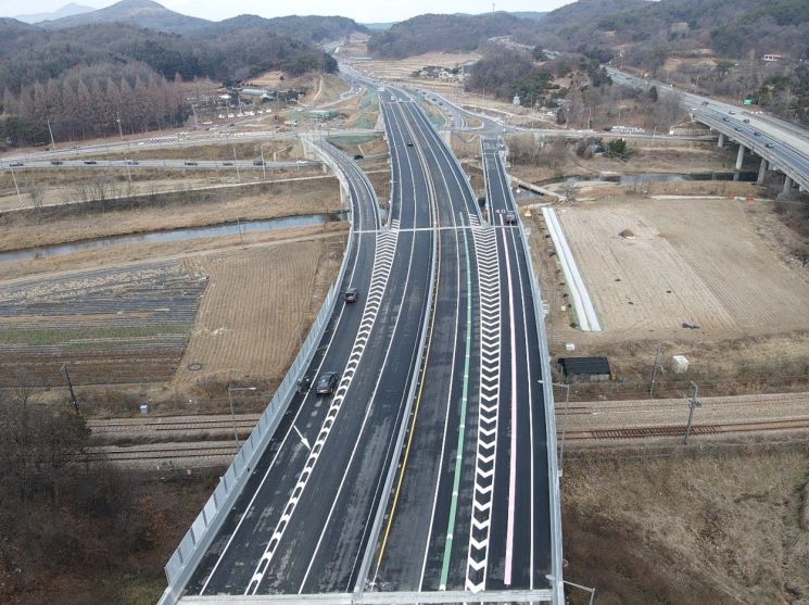 계룡산단교차로~방동교차로 3km 구간...31일 오후 1시 임시개통