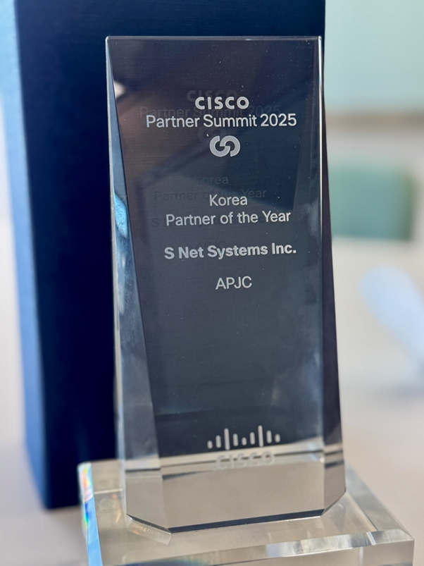에스넷시스템, '시스코 파트너 서밋 2025'서 국내 유일 'Korea Partner of the Year' 수상