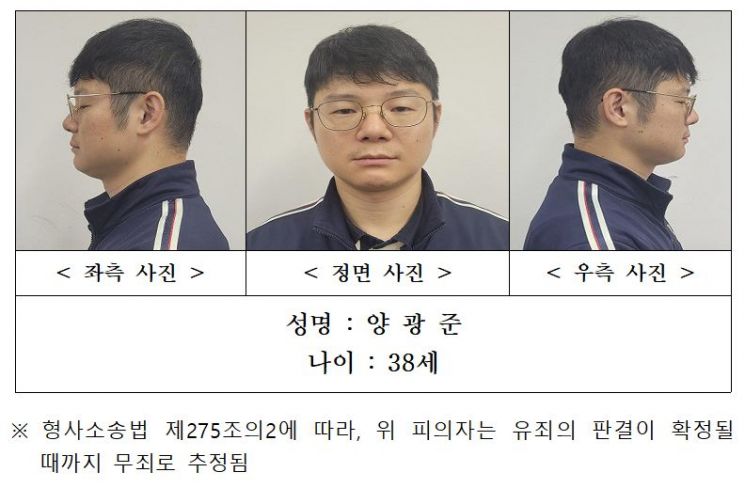 '내연녀 잔혹 살해' 양광준, 대법서 무기징역 확정
