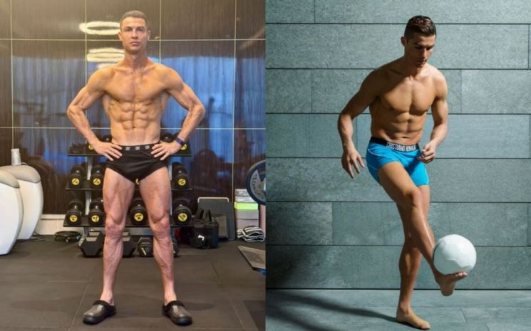 호날두가 SNS에 공개한 신체 사진. 이 사진을 통해 건강비법이 화제된 바 있다. Cristiano Ronaldo 인스타그램.