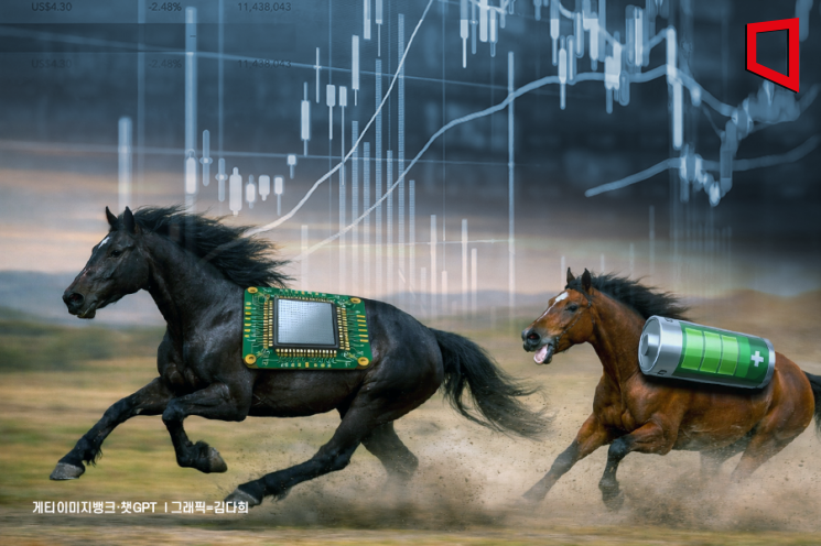 포문 연 '적토마' 증시… 반도체馬 질주 vs 이차전지馬 뒷걸음