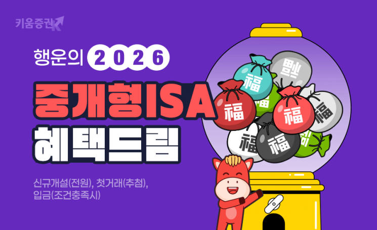 키움증권, 중개형ISA 고객 대상 새해 이벤트 실시