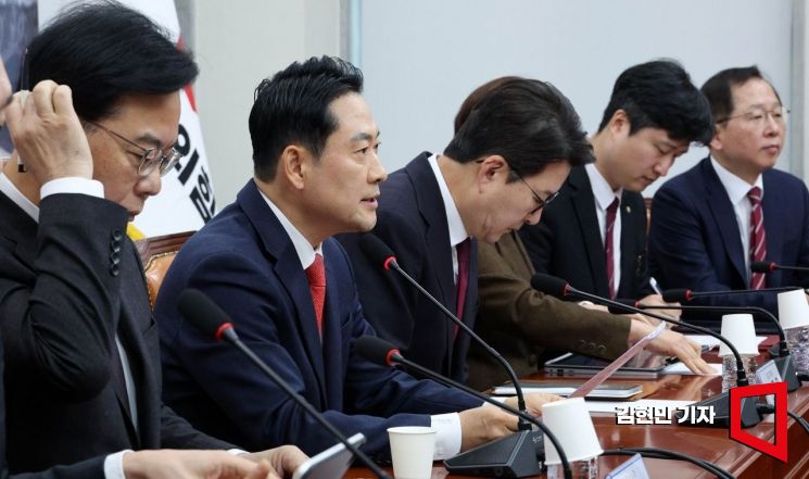 [포토] 장동혁 "강선우 뒷배 의심…김병기보다 힘이 센 윗선"