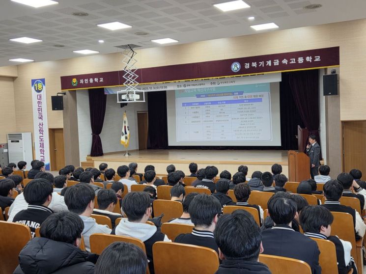 경북 직업계고 2학년 60명, 기업체서 사전 선발 채용…피엔티·아주스틸 등