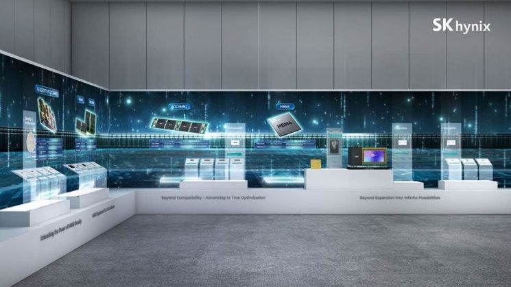 [CES 2026]SK하이닉스, HBM4 16단 48GB 첫 공개…곽노정, 엔비디아와 회동(종합)