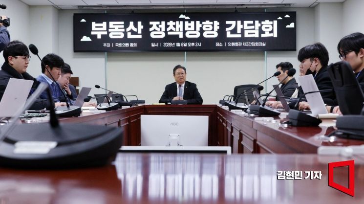 [포토] 부동산 정책방향 간담회 발언하는 황희