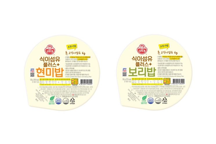 [오늘의신상]오뚜기, '식이섬유 플러스 현미밥·보리밥'