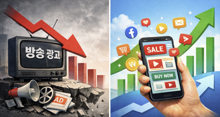 2024년 온라인 광고 8% 증가…방송 광고는 5% 감소, 희비 엇갈려 
