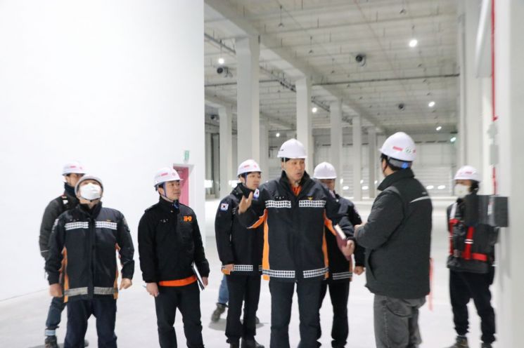 양주소방서, 옥정 물류센터 공사장 ‘3차 합동 화재예방점검’ 완료