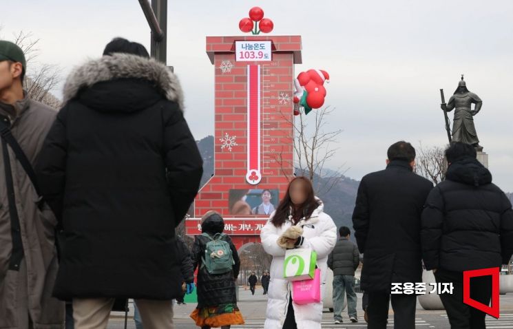[포토] 사랑의 온도탑 나눔온도 103.9도