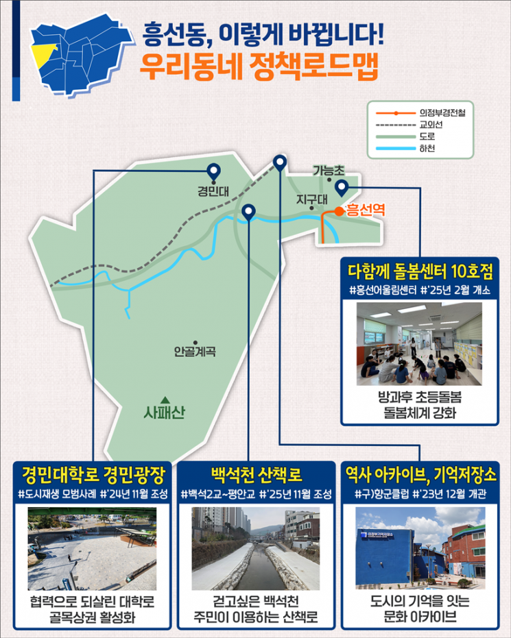 의정부시 흥선동, AI 안전망부터 46층 재개발까지 ‘환골탈태’