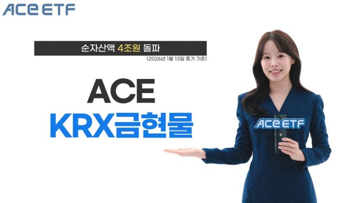 ACE KRX금현물 ETF, 순자산액 4조원 돌파