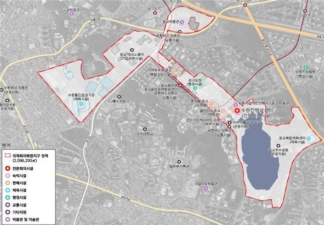 수원, 국제회의복합지구 신규 지정…마이스산업 기반 강화