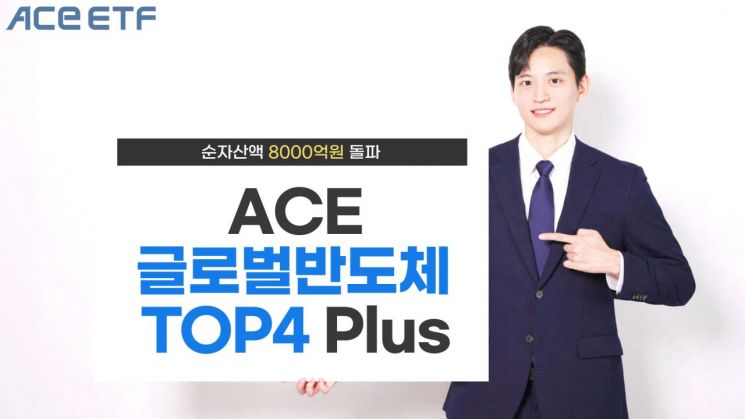ACE 글로벌반도체TOP4 Plus ETF, 순자산액 8000억 돌파   
