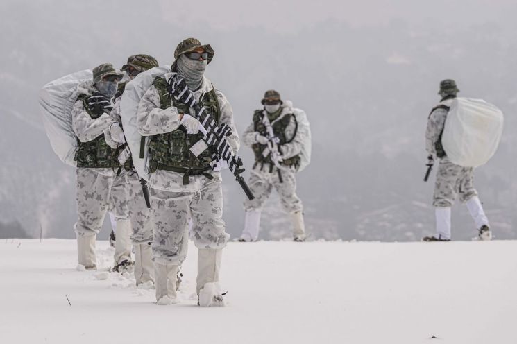 해병대 특수수색여단, 내달 말까지 동계 설한지 훈련 실시