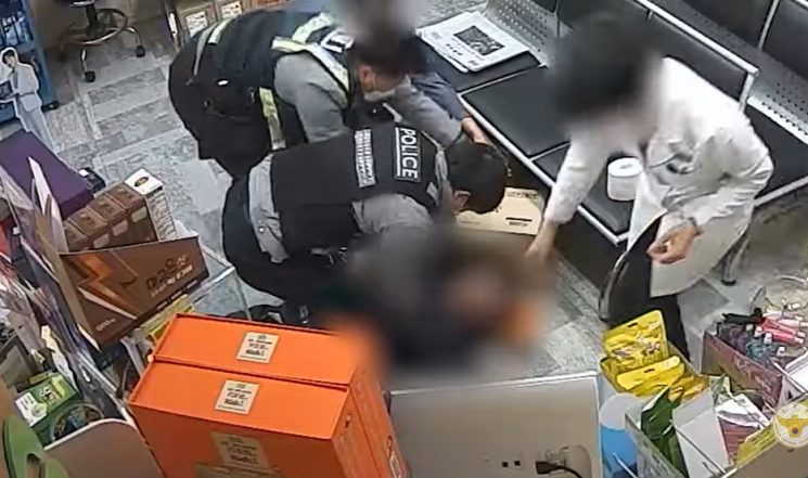 약국서 쓰러진 80대…경찰 신속 대처로 구조