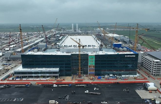 미국 텍사스주 테일러에 건설 중인 삼성전자의 파운드리 팹. 삼성전자