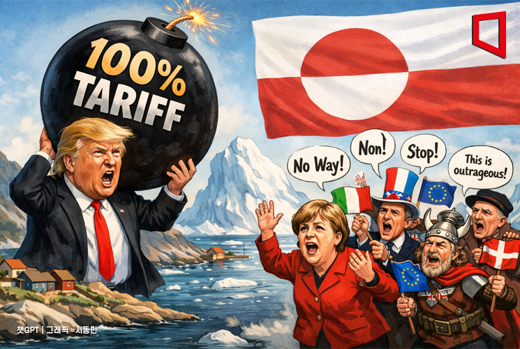 트럼프, 유럽에 "그린란드 관세 100% 실행" 경고…다보스서 미·EU '출구전략' 찾나(종합)