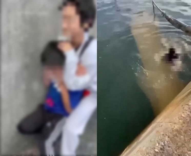 목 졸라 바다에 빠뜨리고 '깔깔'… SNS 학폭 영상에 日 '발칵'