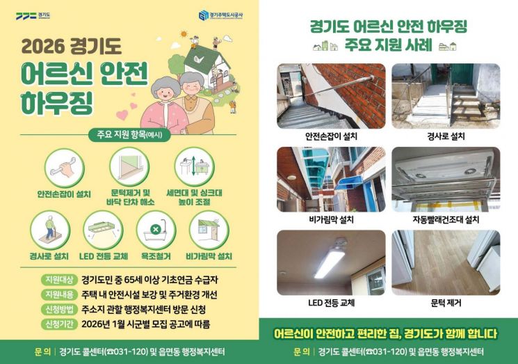 양주시, 주거취약계층 대상 '경기도 주택개조사업' 34가구 모집