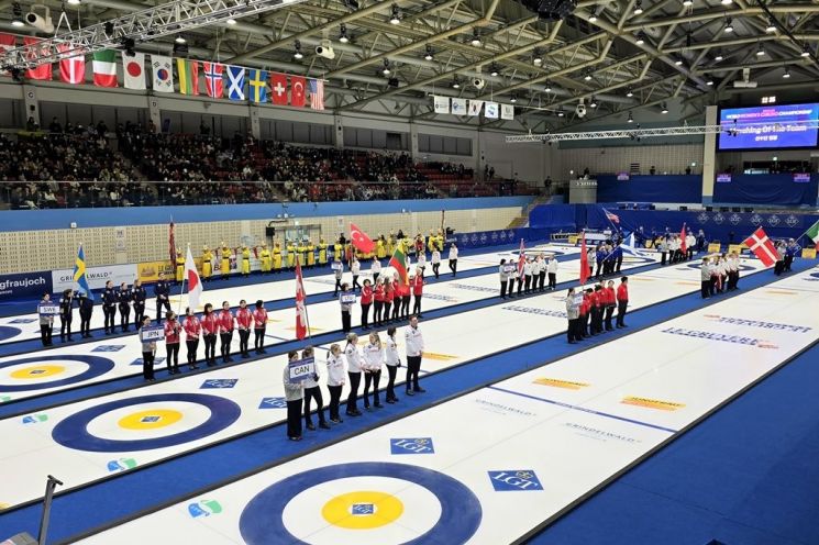 실내빙상장 세계여자컬링선수권대회. 의정부시 제공