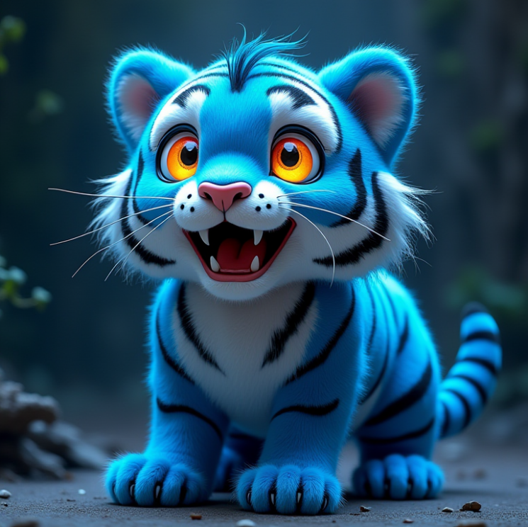 AI로 제작한 호랑이  캐릭터