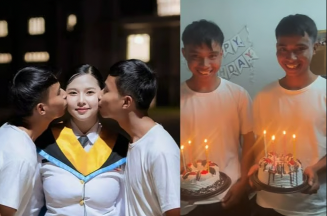 가족마저 인정했다…태국 여성, 쌍둥이 형제와 '다자 연애' 공개