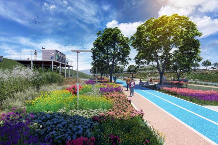 포천천 블루웨이 조성사업 본격 착수(보행로, 자전거도로). 포천시 제공