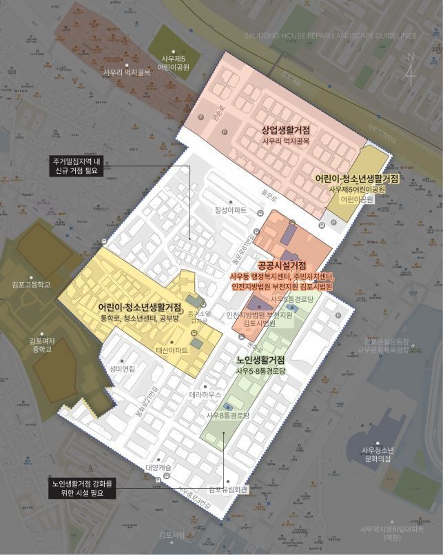 沙隅洞新村规划图。金浦市提供
