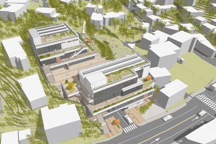 ‘부암동 공영주차장 및 주민 복합시설’ 설계 공모 당선작. 종로구 제공.