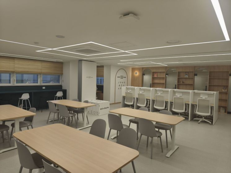 스마트 스터디룸 내부 모습. 중구 제공.
