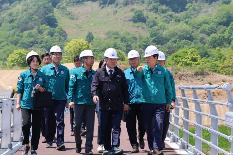 산청군 자연재해위험개선지구(법평위험지구 현장점검)