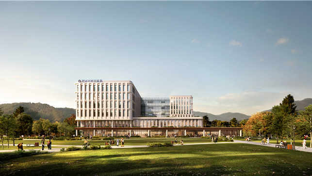 경남도 서부의료원 투시도. 경남도 제공