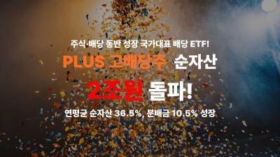 한화운용, 'PLUS 고배당주 ETF' 순자산 2조원 돌파