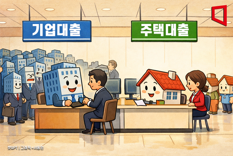 [Financial Microscope] Mortgage Loans Shrink, Corporate Lending Rises...Capital Flows Realign Under Productive Finance Policy