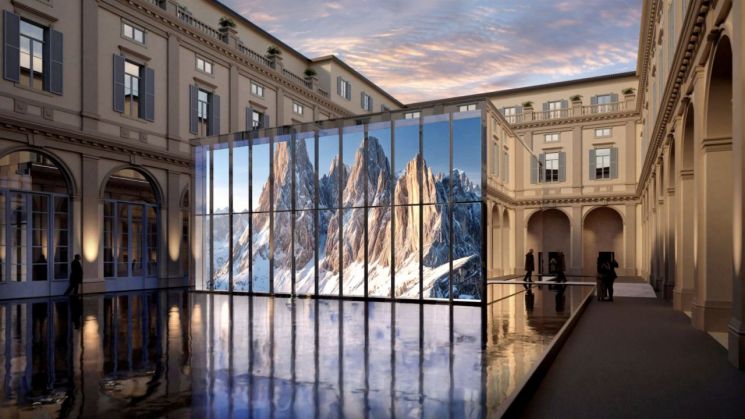 삼성전자가 2026 밀라노 코르티나 동계 올림픽 및 패럴림픽 기간에 현지 팔라초 세르벨로니에서 운영하는 '삼성 하우스' 모습. 삼성전자 제공