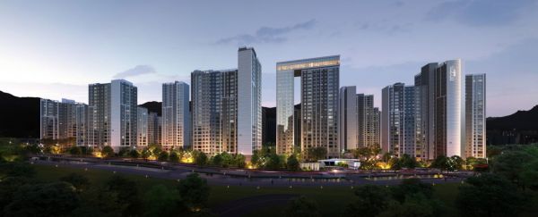 창원 회원2구역 재개발 수주 투시도. 한신공영 제공.