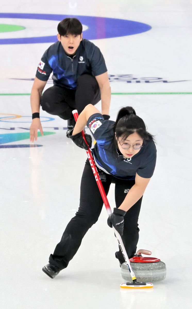 컬링 믹스더블 김선영·정영석 예선 2연패