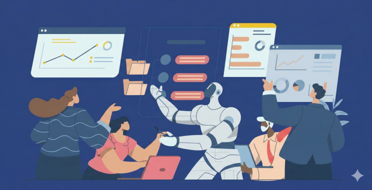 ‘AI 증강 독해와 AI 드리블링 바이블’은 AI를 더 잘 쓰는 법을 말하기보다, 우리가 이미 잃어버린 감각부터 돌아보고, AI와 함께 사고의 흐름을 끝까지 가져가는 방식에 주목한다. 구글 제미나이 생성 이미지
