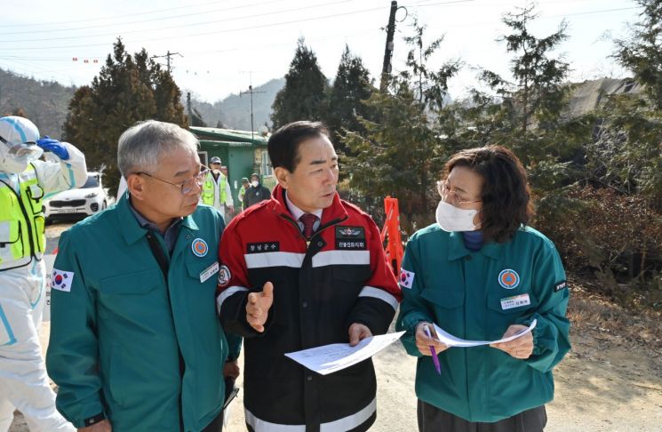 아프리카돼지열병 살처분 완료, 창녕군 확산 차단 총력. 창녕군 제공