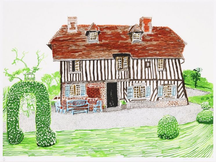 데이비드 호크니, Inkjet on paper, 86.4x109.2cm, Edition of 35 TP, 2019. 사진 서울옥션