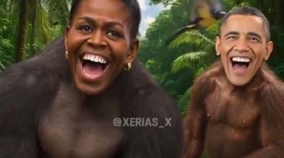 도널드 트럼프 대통령의 사회관계망서비스(SNS)에 오바마 전 대통령을 조롱하는 듯한 게시물이 올라와 논란이 됐다. 트루스소셜 캡처