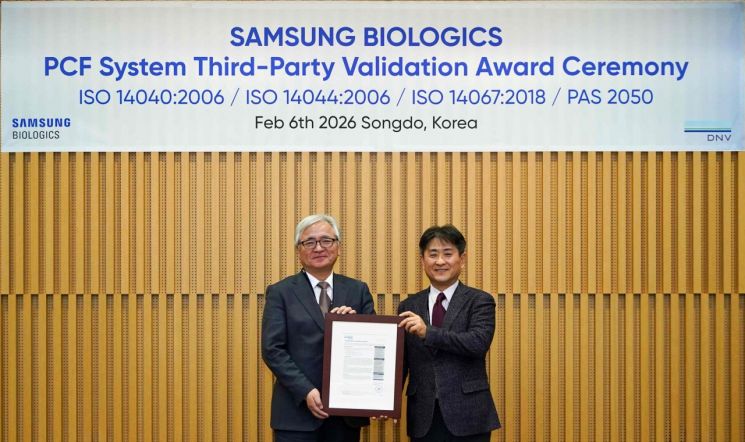 Samsung Biologics Completes Third-Party Verification of Product Carbon Footprint System