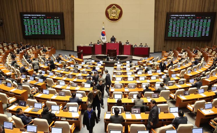 '대미투자특별법 특위 구성안' 국회 본회의 의결