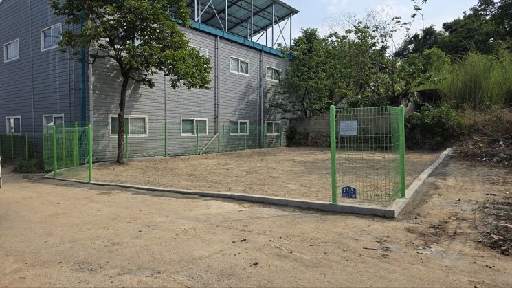 빈집 철거후 정비사업을 끝낸 모습