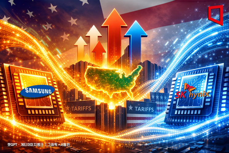 'SK하닉·삼전 AI열풍'이 관세장벽 뚫었다…韓기업 북미 매출 14% 증가