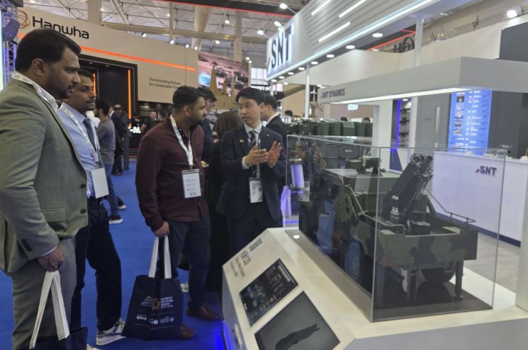 SNT그룹 WDS 전시장. SNT그룹 제공