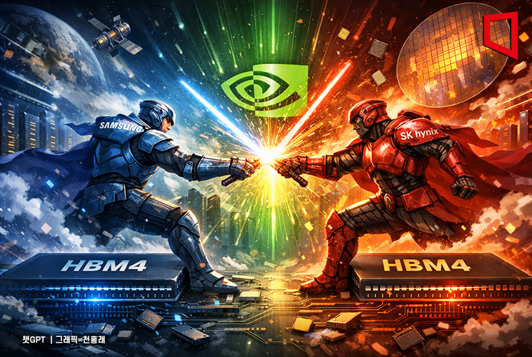 "누가 HBM4 주도권 잡나"…엔비디아 공급 앞둔 삼성·하이닉스 '초격차 진검승부'